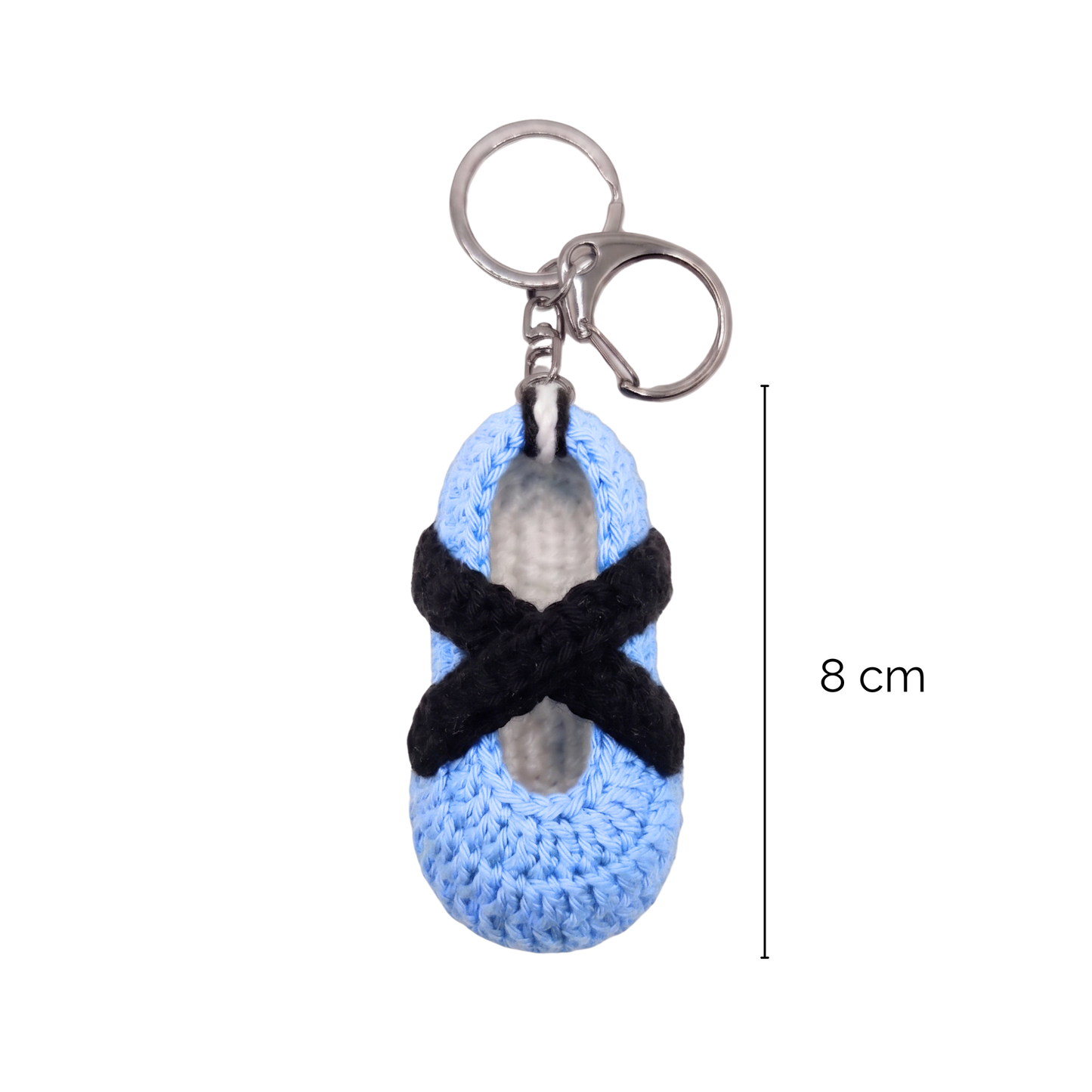 Light Blue Sneakerina Crochet Charm