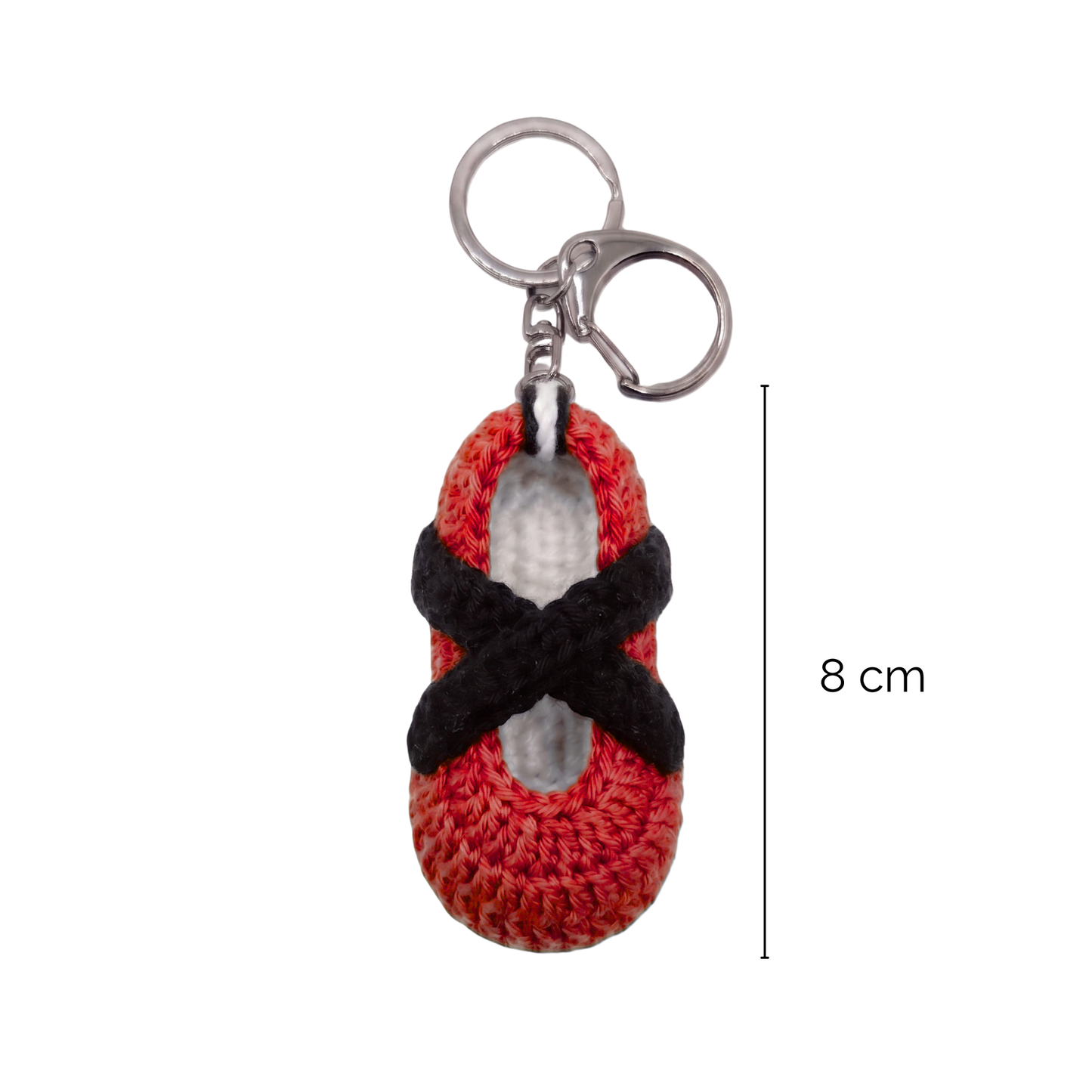 Red Sneakerina Crochet Charm