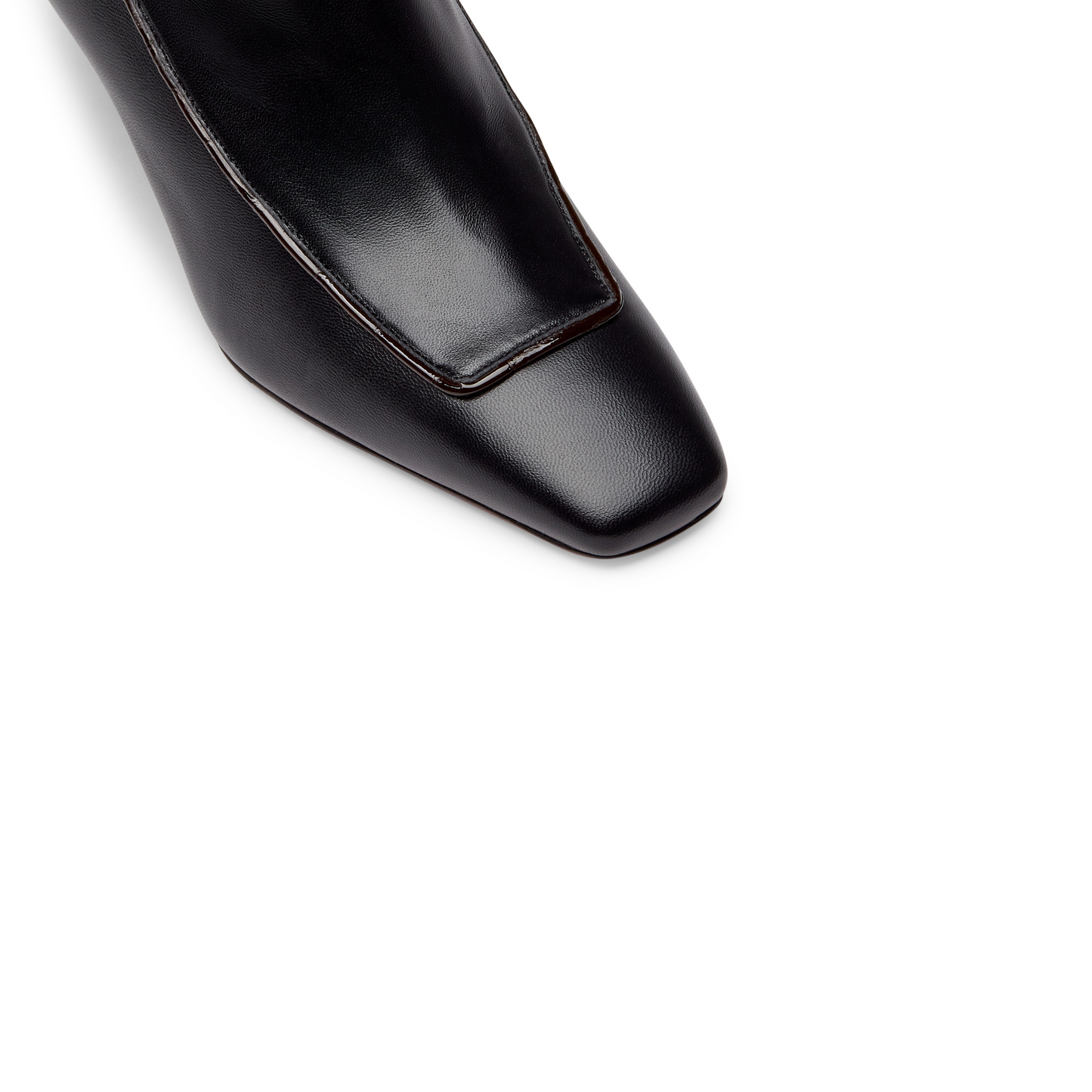 Luna Black Piping Ankle Boot