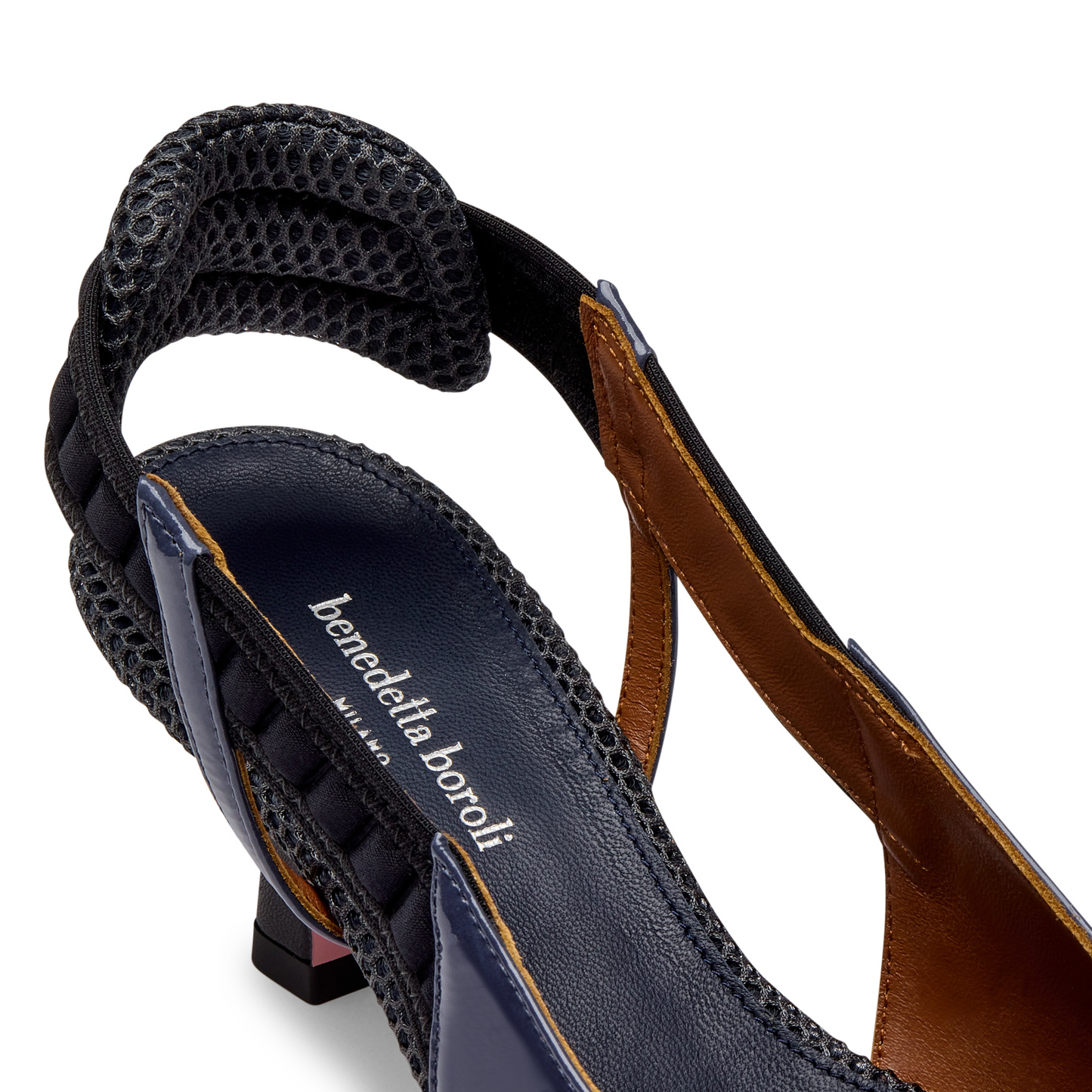 Slingback Tea Vernice Ceruleo