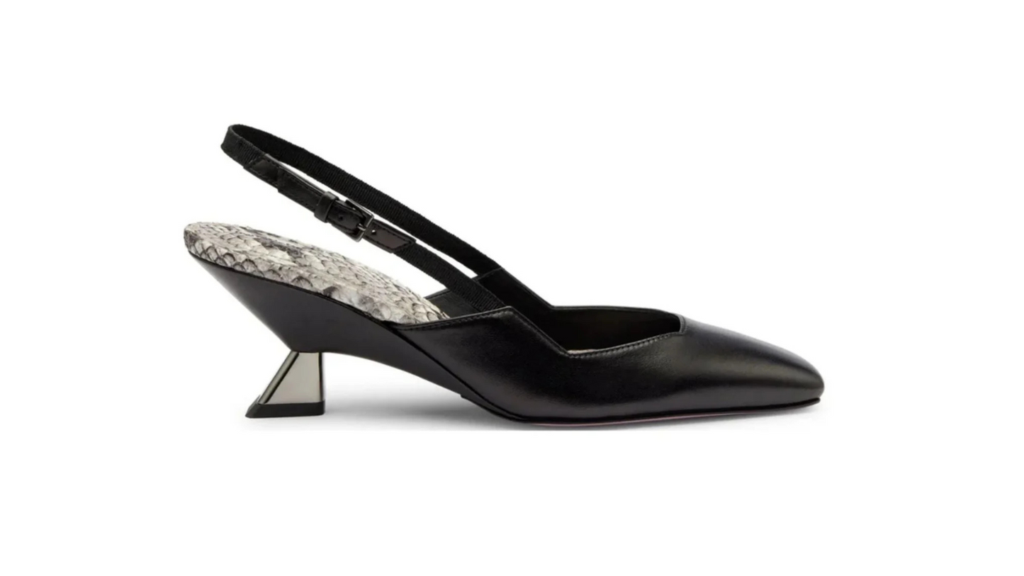 Slingback Sofia black Python
