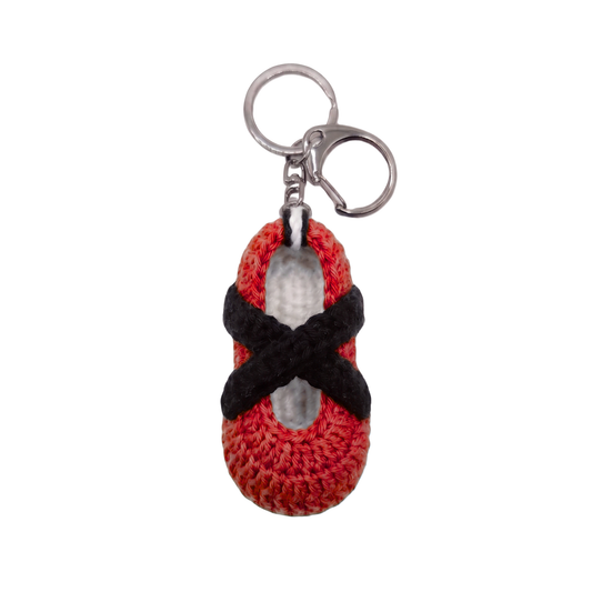 Red Sneakerina Crochet Charm