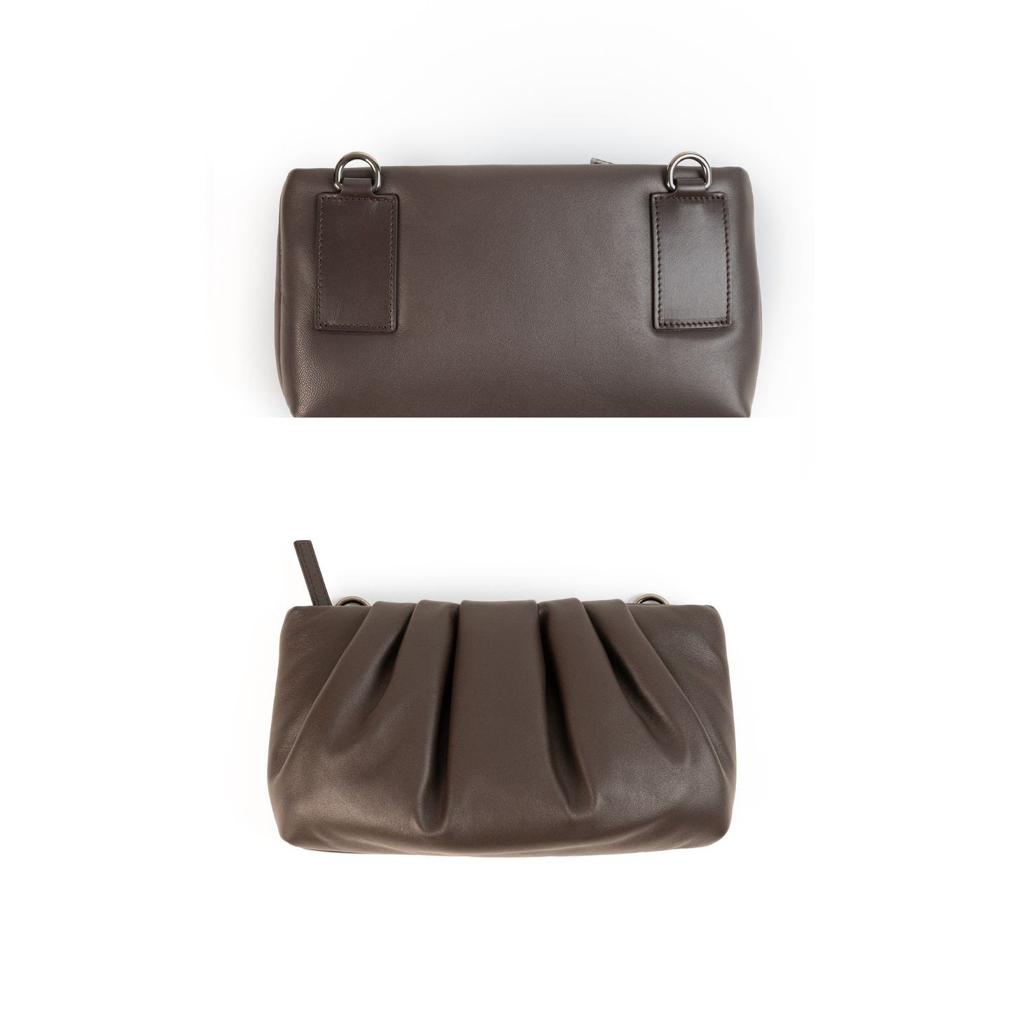 The Body Bag Moka- Tracolla con Pochette M e Pocket Charm
