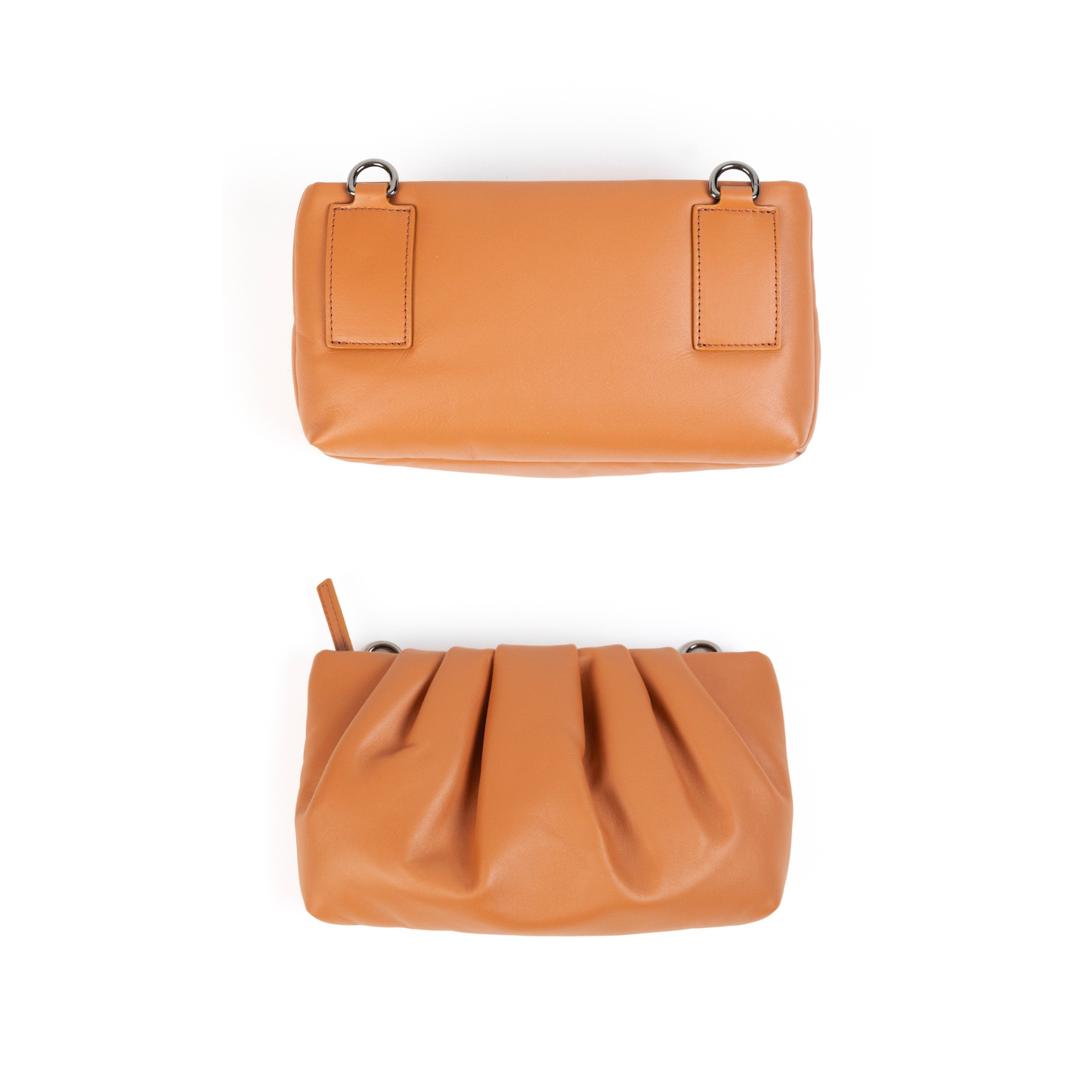 The Body Bag Cammello - Tracolla con Pochette M e Pocket Charm