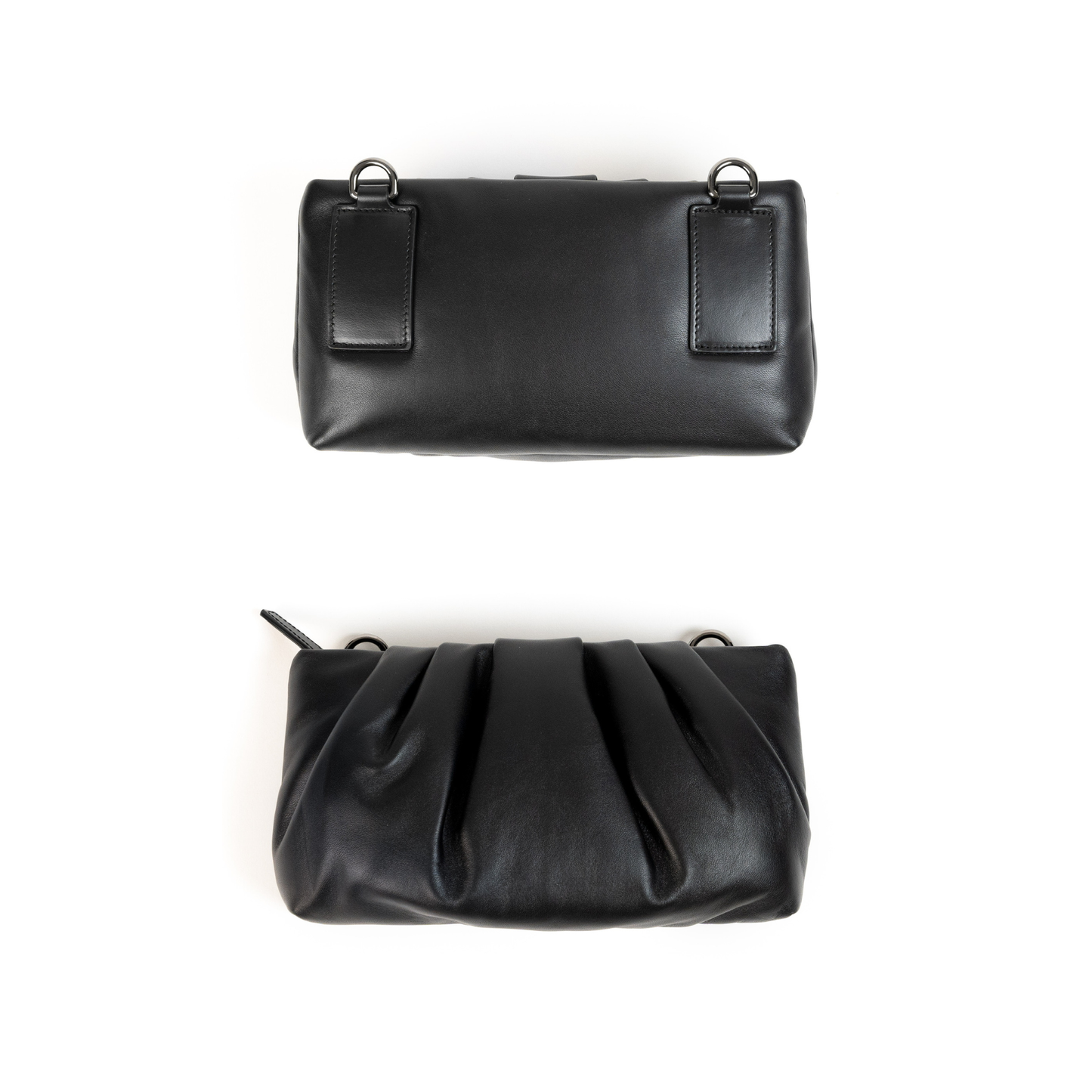 The Body Bag Black - Shoulder Bag with Pochette M and Pocket Charm