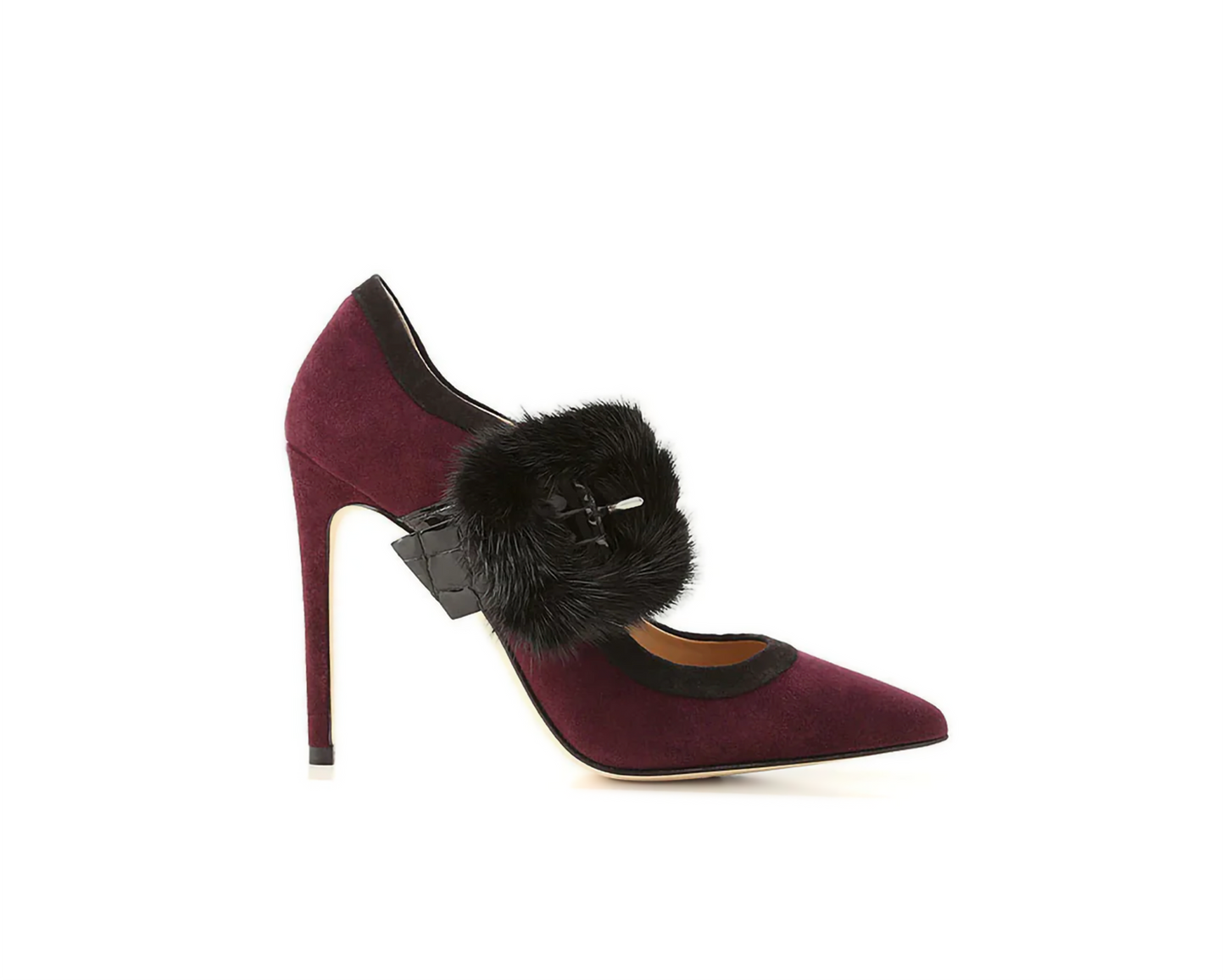 Adelina Bordeaux Suede Pumps