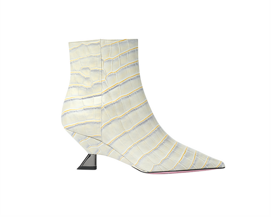 Aretha Ankle Boot - Iris Croc