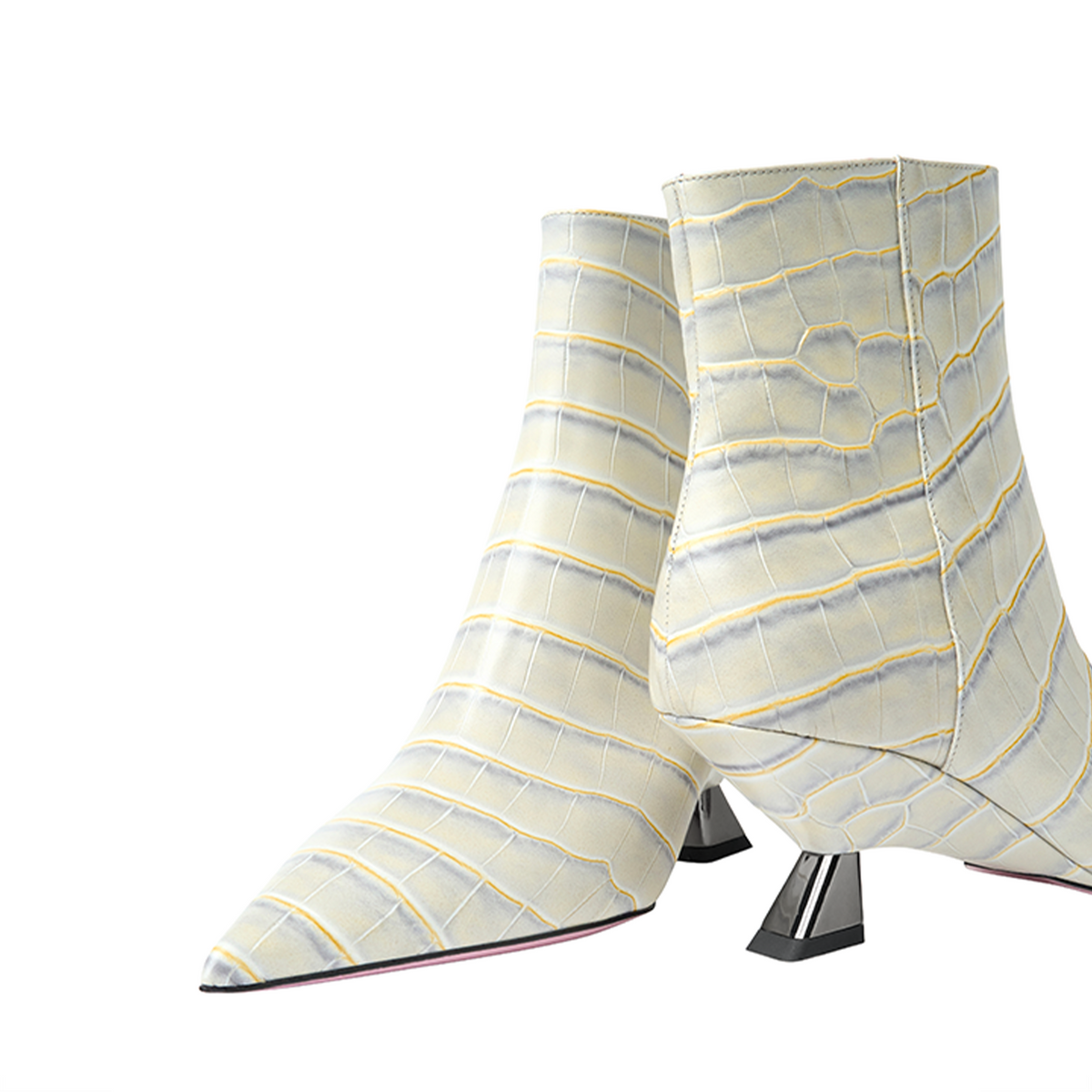 Aretha Ankle Boot - Iris Croc