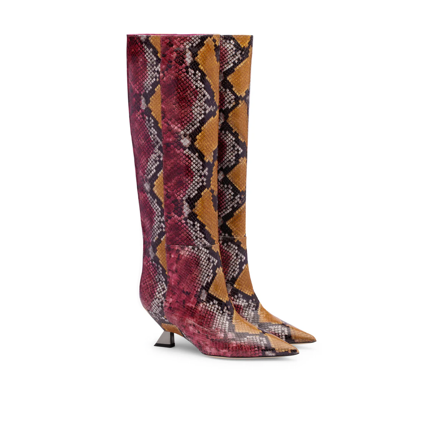 애슐리 스네이크 부츠