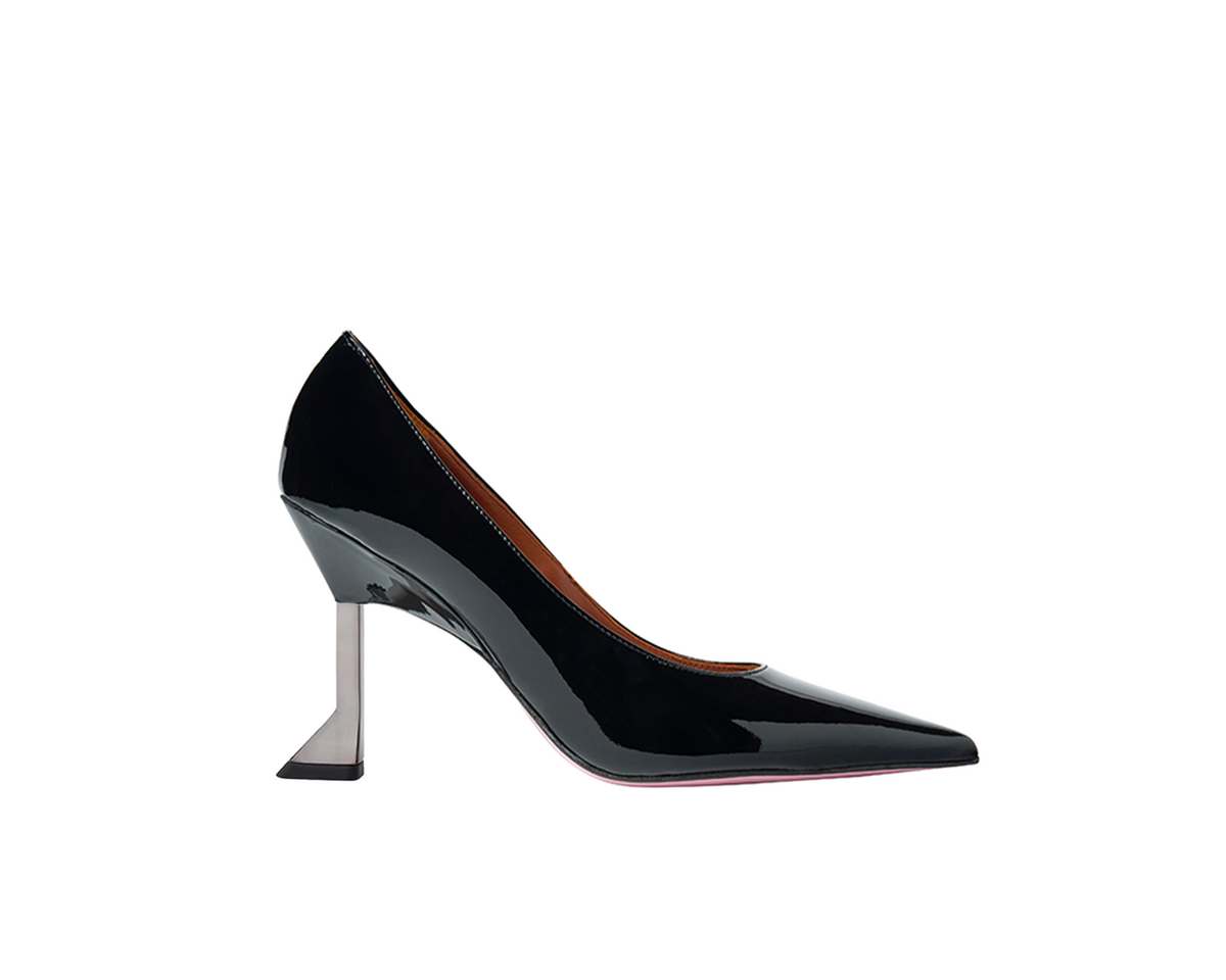 Eva Pump - Black Patent
