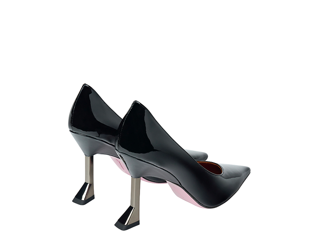 Eva Pump - Black Patent