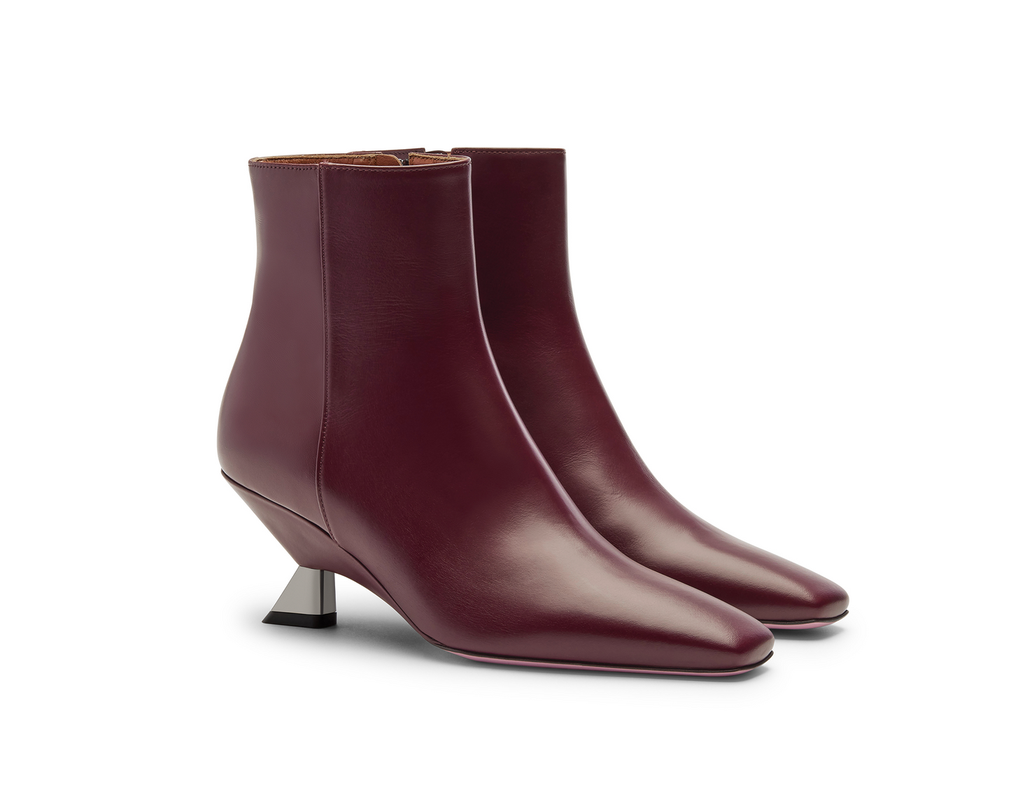 Edna Burgundy Ankle Boot