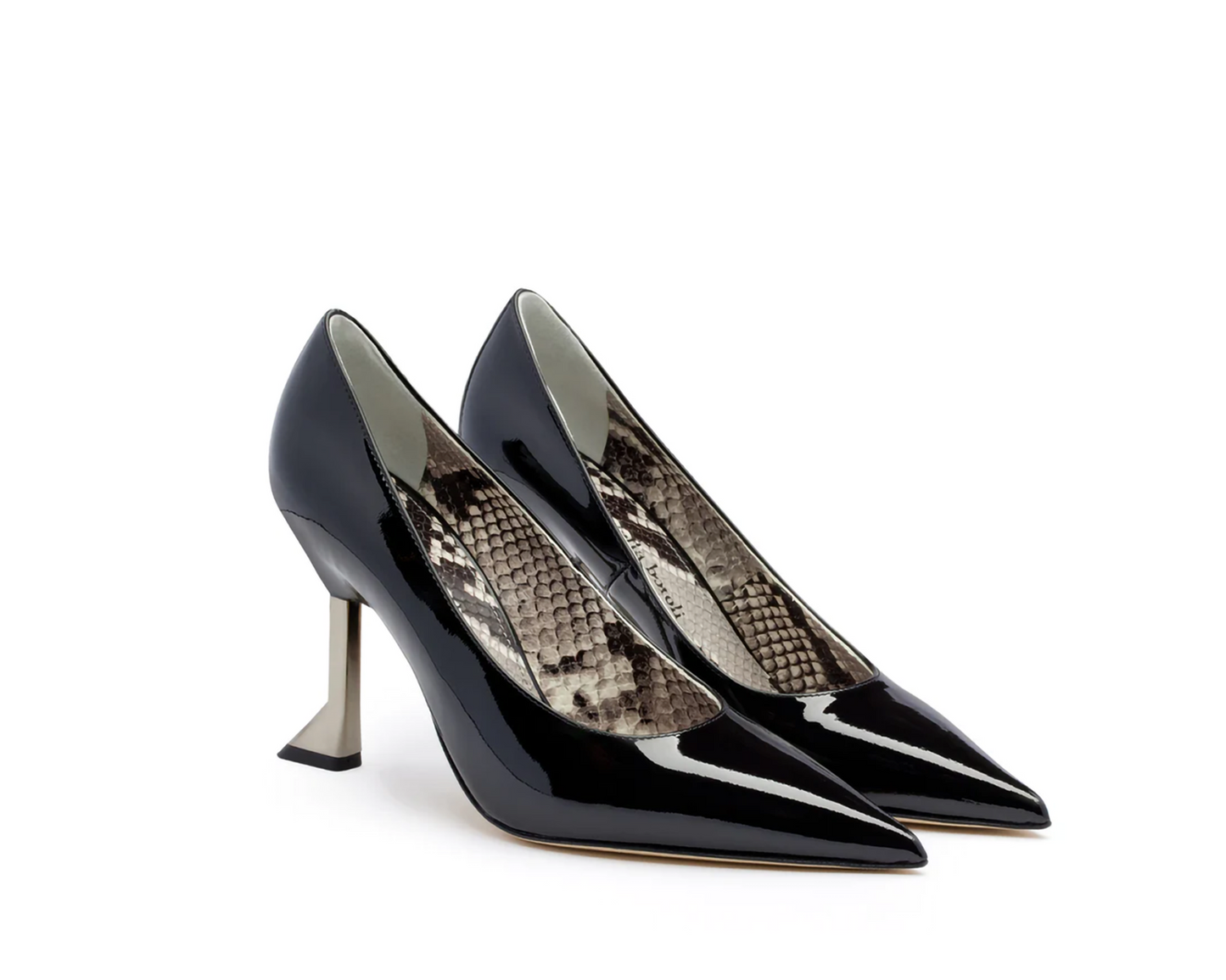 Black Patent Leather Eva Heels