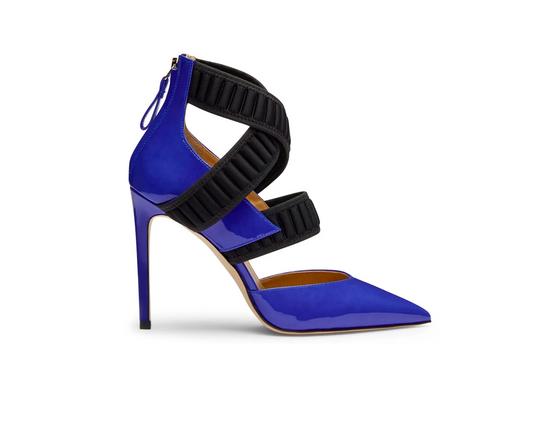 Sforza Patent Leather Pumps Imperial Blue