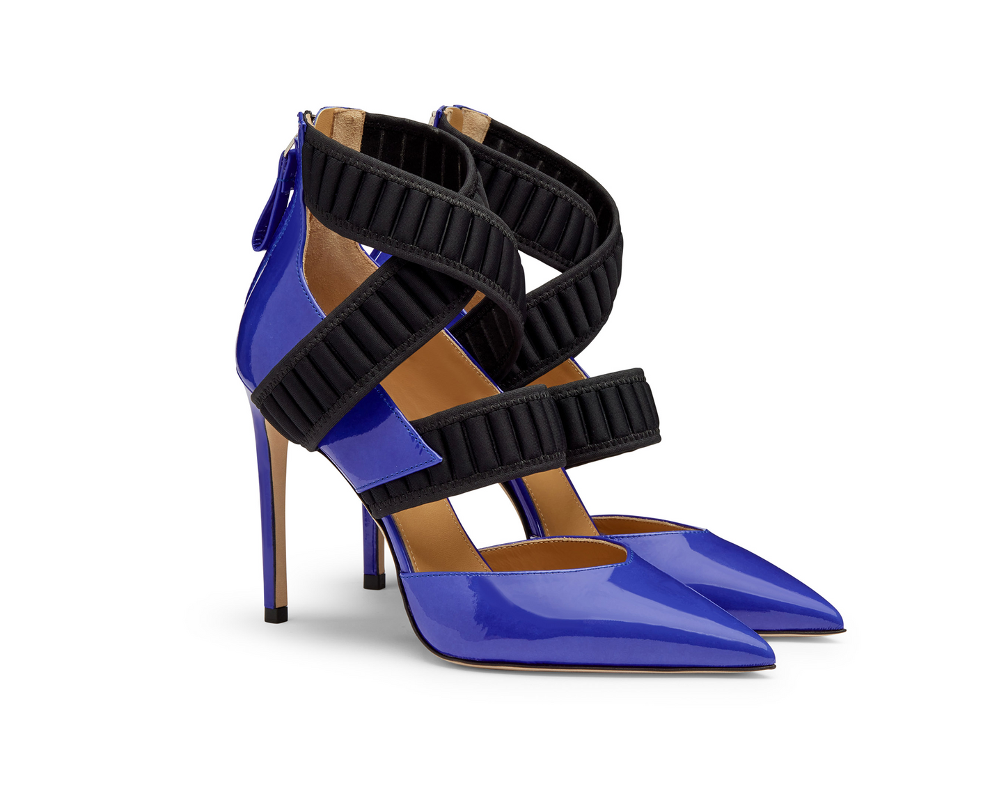 Sforza Patent Leather Pumps Imperial Blue