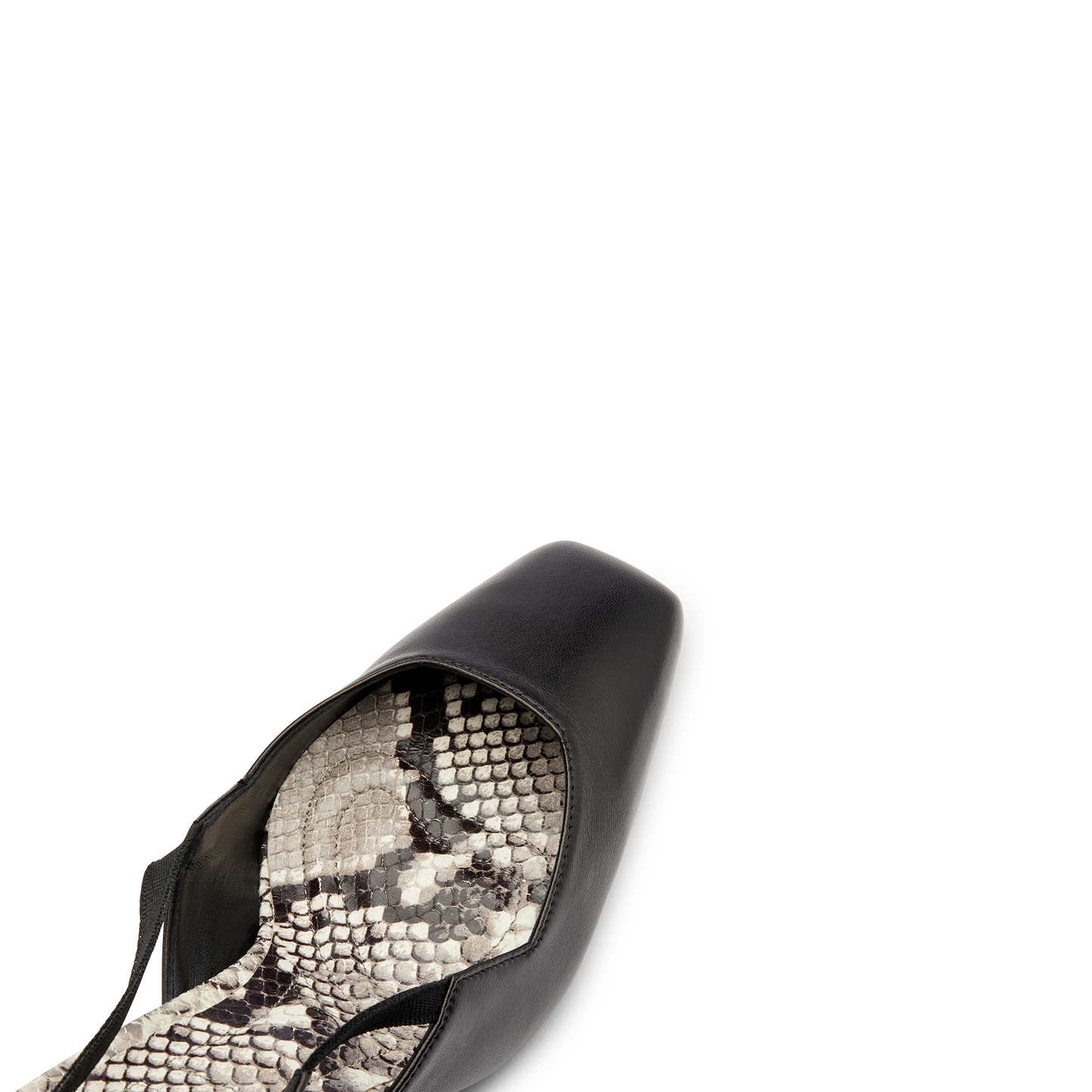 Slingback Sofia Nero Pitone