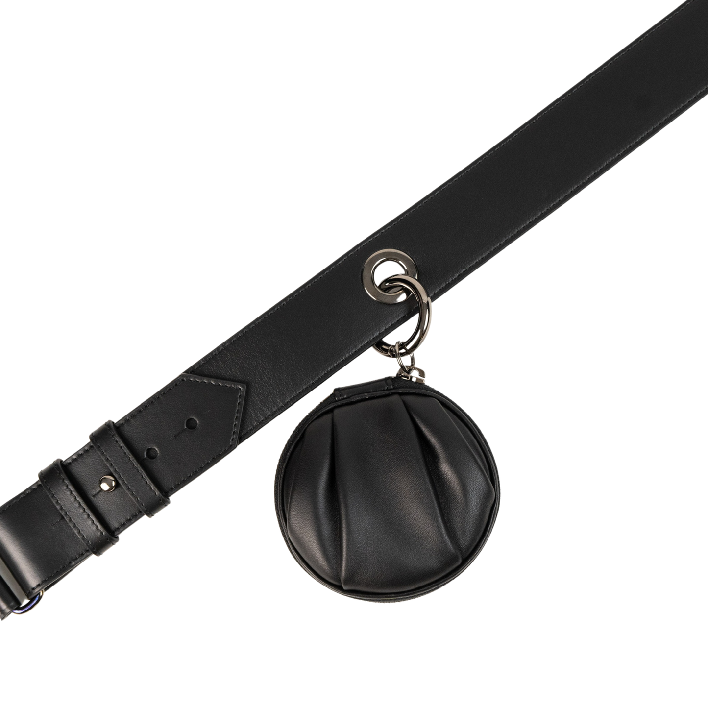 The Body Bag Black - Shoulder Bag with Pochette M and Pocket Charm