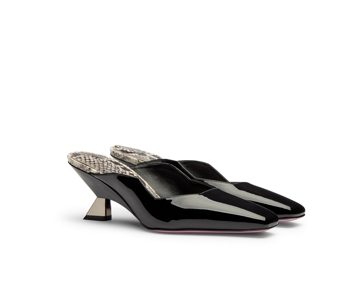 Sabot Vera Vernice Pitone Nero