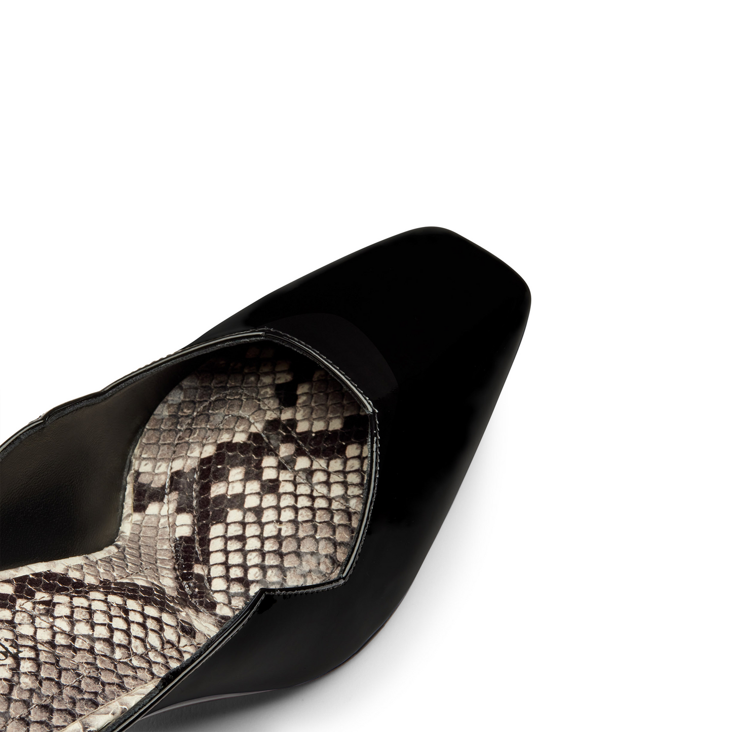 Sabot Vera Vernice Pitone Nero