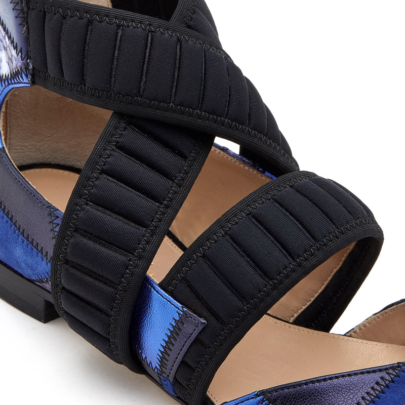 Ballet flat Cadorna Patchwork Bluette