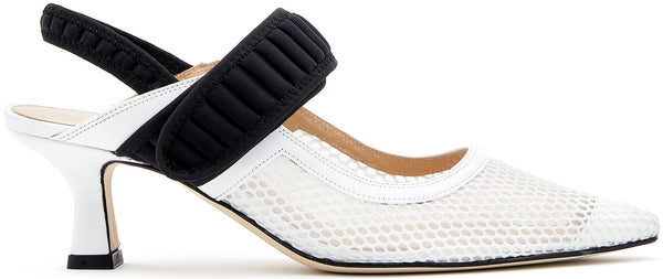 Slingback Baby Bianco