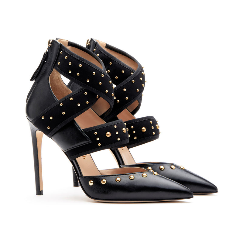 Pump Sforza Black with Studs
