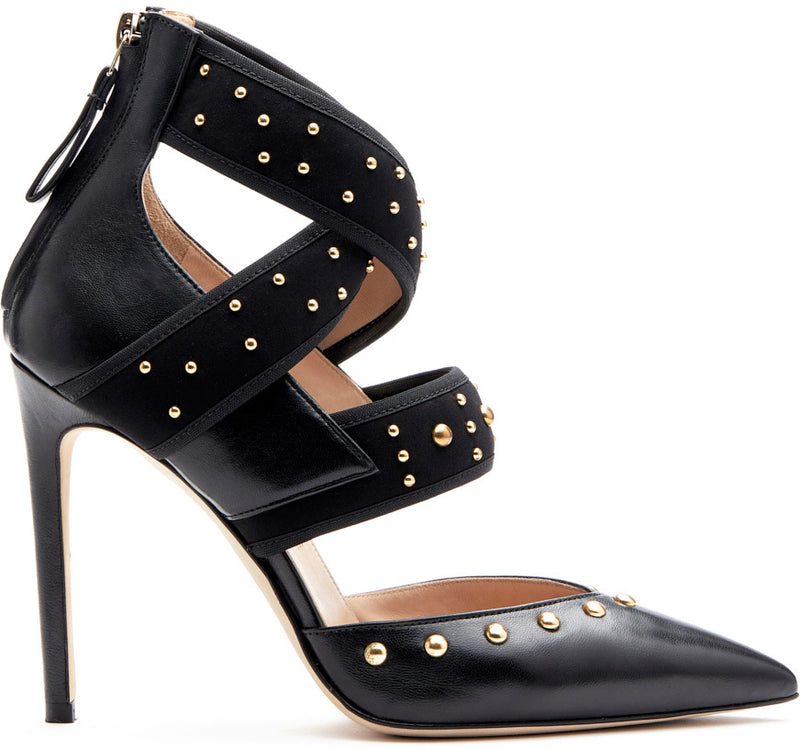 Pump Sforza Black with Studs
