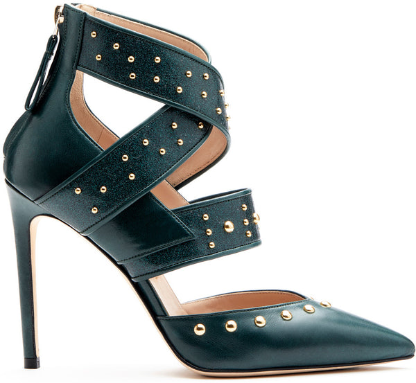 Pump Sforza Pavone with Studs