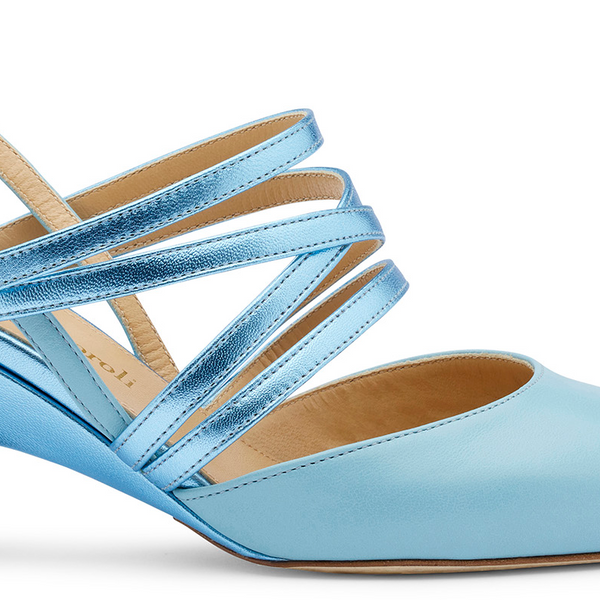 Light blue hotsell wedge shoes